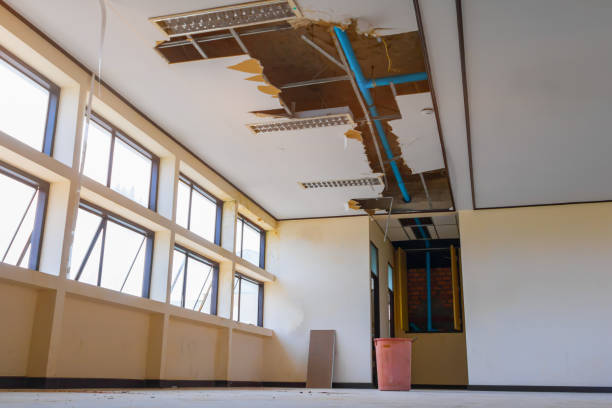 Water damage restoration process in MA